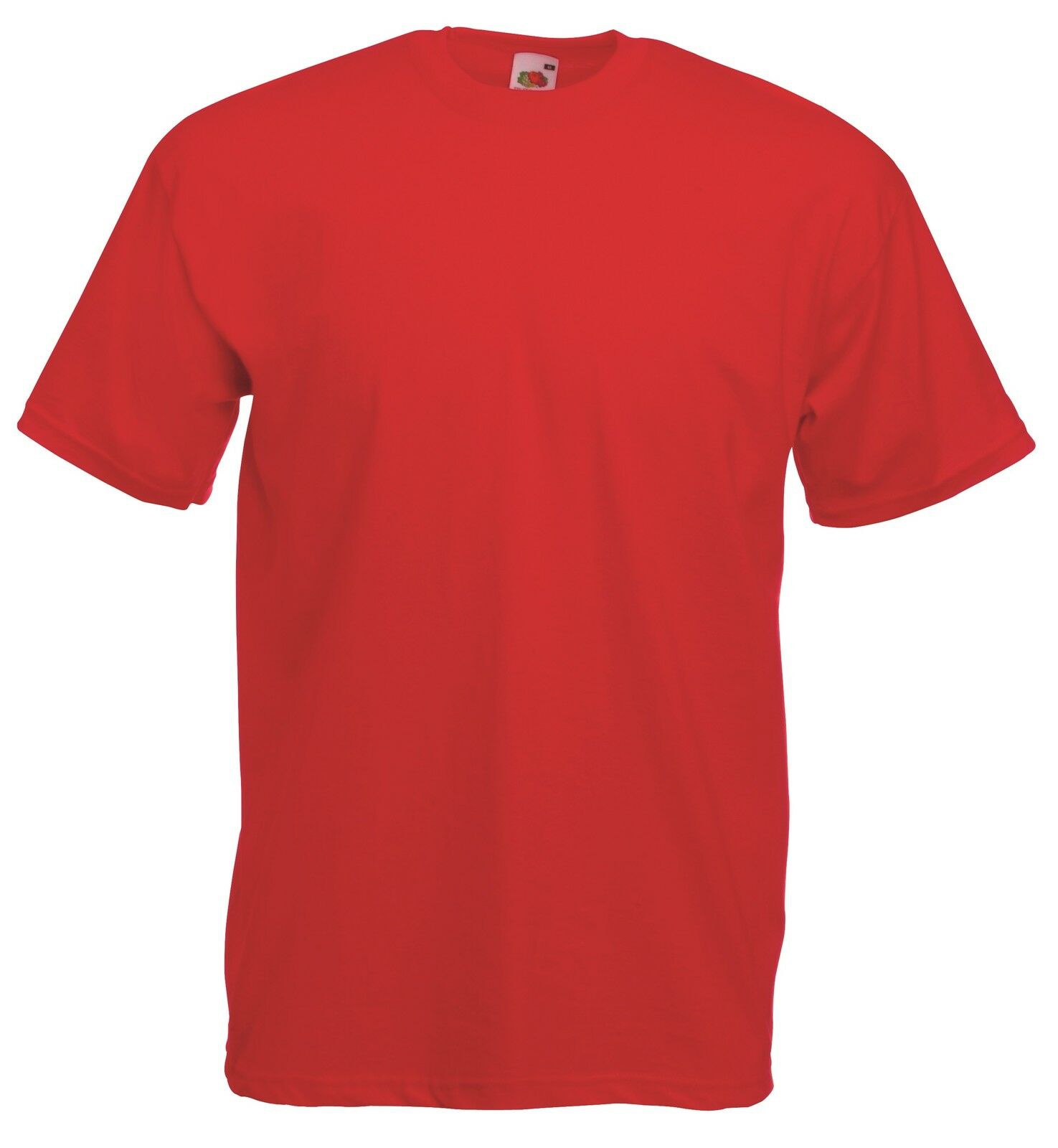Cotton Tee T-Shirt Red-XXL